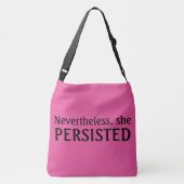 Desondanks bleef ze bij crossbody tas (Achterkant)