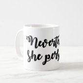 Desondanks bleef ze bij koffiemok (Voorkant links)