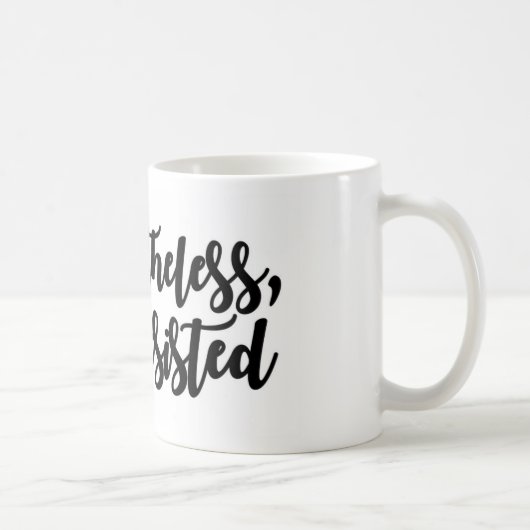 Desondanks bleef ze bij koffiemok (Rechts)