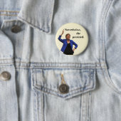 Desondanks bleef ze bij ronde button 5,7 cm (In situ)