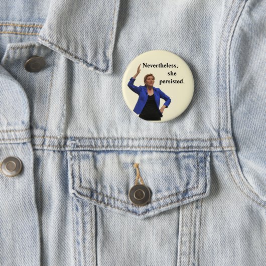 Desondanks bleef ze bij ronde button 5,7 cm (In situ)