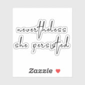 Desondanks bleef ze bij sticker (Vel)