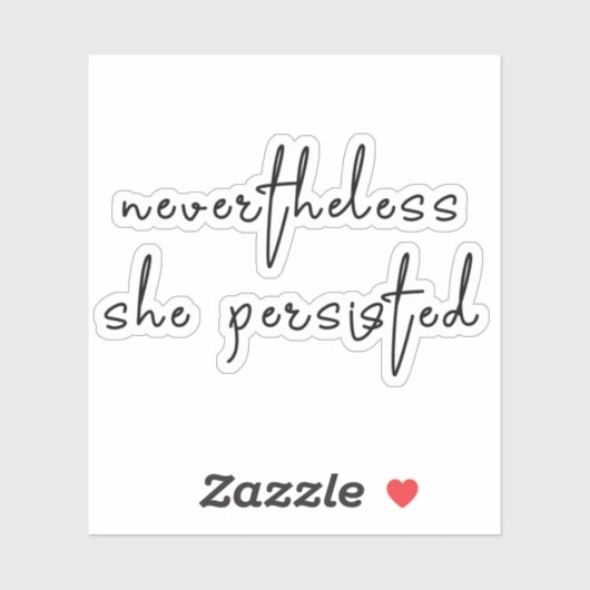 Desondanks bleef ze bij sticker (Vel)