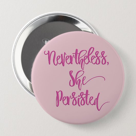 Desondanks bleef ze Button roze (Voorkant /achterkant)