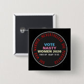 Desondanks bleef ze campagne 2020 Button houden (Voorkant /achterkant)