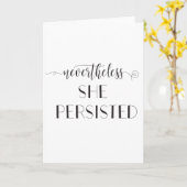 Desondanks bleef ze citaat behouden kaart (Gele Bloem)