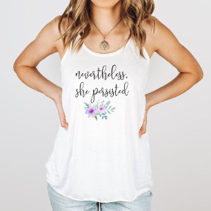 Desondanks bleef ze citaat behouden tanktop