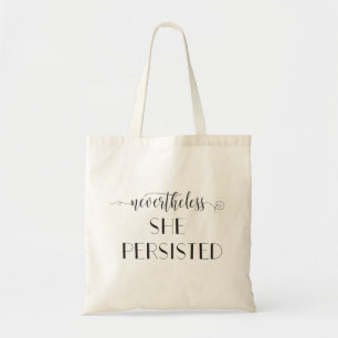 Desondanks bleef ze citaat behouden tote bag