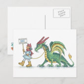 Desondanks bleef ze door (HBdragon briefkaart) Briefkaart (Voorkant / Achterkant)