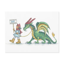 Desondanks bleef ze door (HBdragon briefkaart)