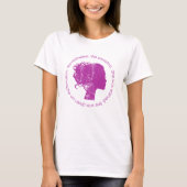 Desondanks bleef ze door (magenta) t-shirt (Voorkant)