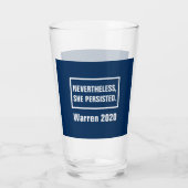 Desondanks bleef ze Elizabeth Warren 2020 vasthoud Glas (Achterkant)