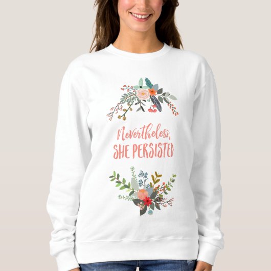 Desondanks bleef ze haar Sweatshirt behouden (Voorkant)