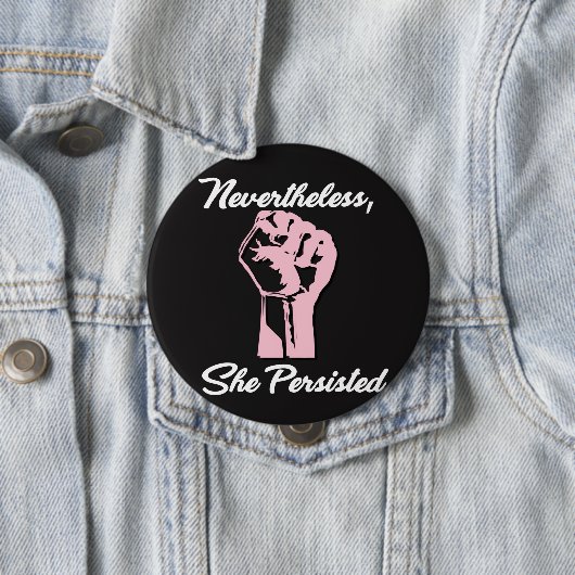 Desondanks bleef ze protesteren tegen Button (In situ)