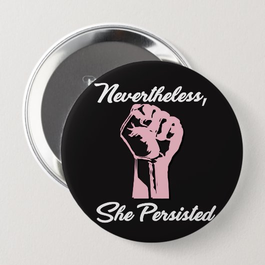 Desondanks bleef ze protesteren tegen Button (Voorkant /achterkant)