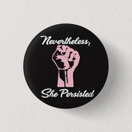 Desondanks bleef ze protesteren tegen Button (Voorkant)