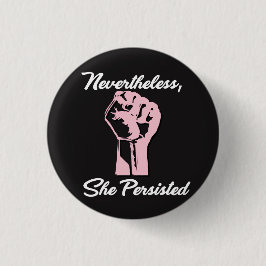 Desondanks bleef ze protesteren tegen Button