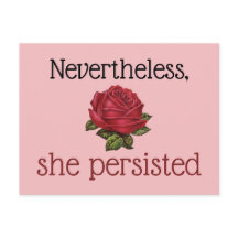 Desondanks bleef ze  roze rood roze