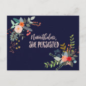 Desondanks bleef ze vasthouden briefkaart (Voorkant)