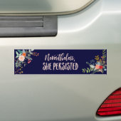 Desondanks bleef ze vasthouden bumpersticker (Op auto)