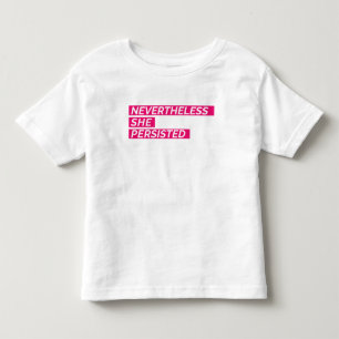 Desondanks bleef ze vasthouden kinder shirts