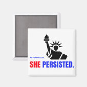 Desondanks bleef ze vasthouden magneet (Voorkant / Achterkant)