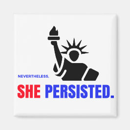 Desondanks bleef ze vasthouden magneet