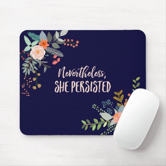 Desondanks bleef ze vasthouden muismat (Met muis)