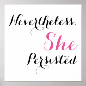 Desondanks bleef ze vasthouden poster (Voorkant)