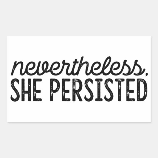 Desondanks bleef ze vasthouden rechthoekige sticker (Voorkant)