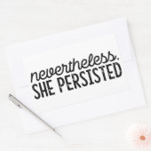 Desondanks bleef ze vasthouden rechthoekige sticker (Envelop)