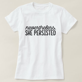 Desondanks bleef ze vasthouden t-shirt