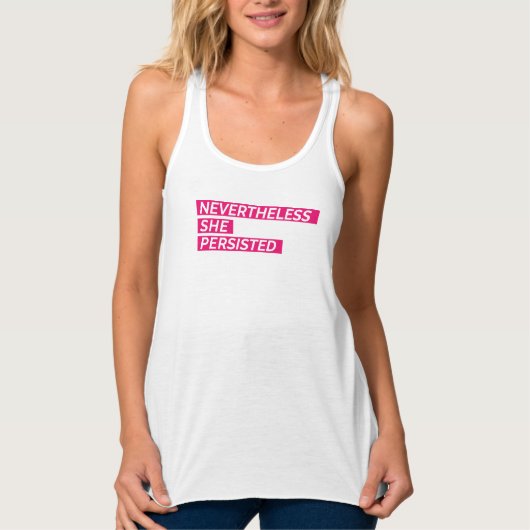 Desondanks bleef ze vasthouden tanktop (Voorkant)