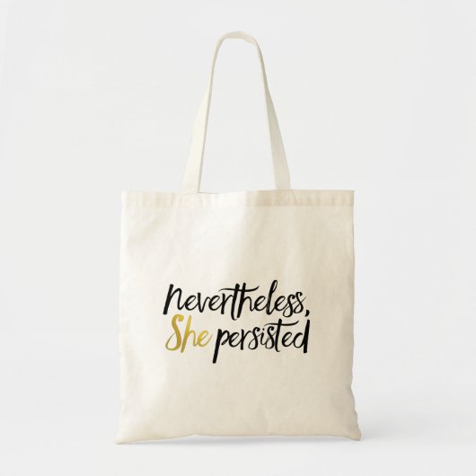 Desondanks bleef ze vasthouden tote bag (Voorkant)