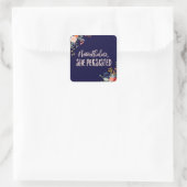Desondanks bleef ze vasthouden vierkante sticker (Tas)