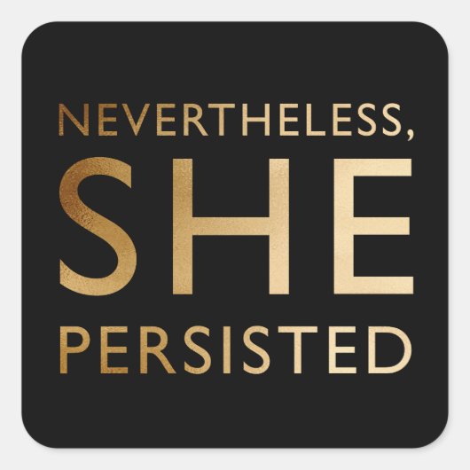 Desondanks bleef ze vasthouden vierkante sticker (Voorkant)