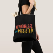 Desondanks hield ze de All-Over-Print Canvas tas a (Dichtbij)
