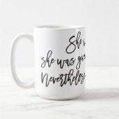 Desondanks hield ze de mok voort (Links)