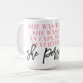 Desondanks hield ze de mok voort (Voorkant links)