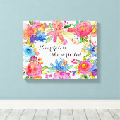 Desondanks hield ze Inspirerend Canvas aan (Insitu (Houten vloer))