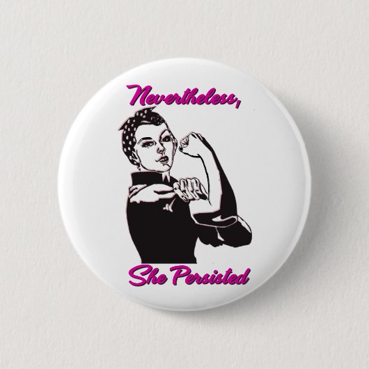 Desondanks hield ze Rosie Riveter Button aan (Voorkant)
