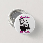 Desondanks hield ze Rosie Riveter Button aan (Voorkant /achterkant)