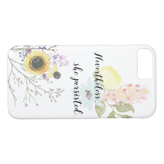 Desondanks hield ze vast aan Calligrafie Quote Case-Mate iPhone Case (Achterkant (Horizontaal))
