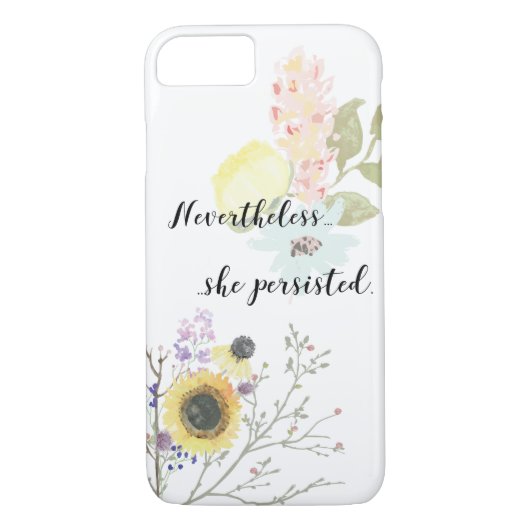 Desondanks hield ze vast aan Calligrafie Quote Case-Mate iPhone Case (Achterkant)