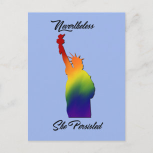 Desondanks hield ze vol met protestante LGBT-Brief Briefkaart