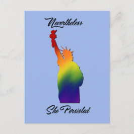 Desondanks hield ze vol met protestante LGBT-Brief Briefkaart