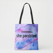 Desondanks weerstond ze robuust tote bag (Voorkant)