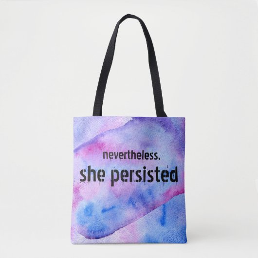 Desondanks weerstond ze robuust tote bag (Voorkant)