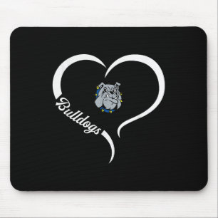 Desoto County Bulldogs Logo Halve Hart Slogan Hs Muismat