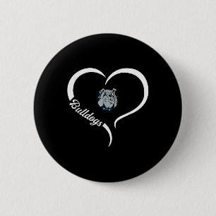 Desoto County Bulldogs Logo Halve Hart Slogan Hs Ronde Button 5,7 Cm